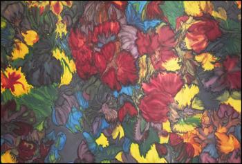 Painted silk by Gigi Aea. (Photo by Chris Wolf)