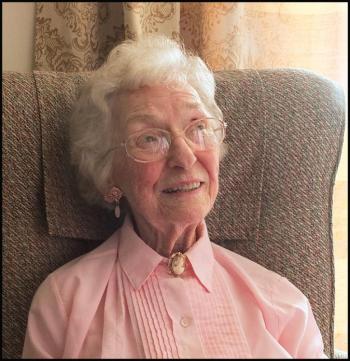 Bartlett Woods oldest resident, Viginia Poletti, 102 years old.