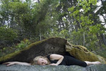 Brooke Holland's photo of being cradled. (Courtesy Brooke Holland)