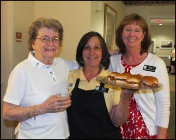 Left to right: Resident Dottie Stevens, Pam Stone and Executive Director Mary Eads Left to right: Resident Dottie Stevens, Pam Stone and Executive Director Mary Eads