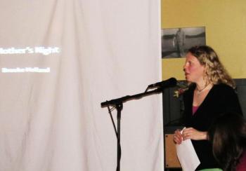 Brooke Holland starts her photo essay. (Photo by Kay Stephens)