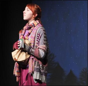 Emily Grotz as a hiker looking for the Noerthern Lights, but finds love instead.