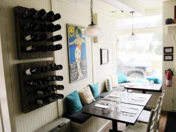 Interior of Comida, the new Latin-inspired restaurant on Elm Street. (Photo by Kay Stephens)