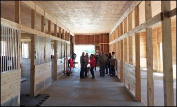 Inside view of stalls at Pepper Hill