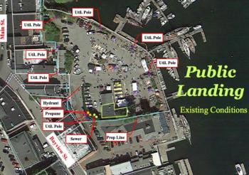 Existing conditions at the Public Landing