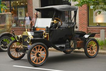One of three antique cars from the Owls Head Transportation. (Photo by Ron Hawkes)