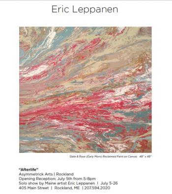 Official poster for Leppanen's "Afterlife" show. (Courtesy of Eric Leppanen)