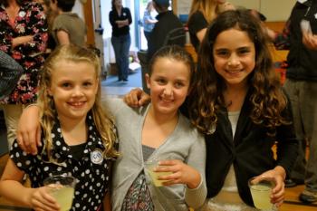 Emily Snyder, Molly Blemaster and Tessa Whitley, third grade
