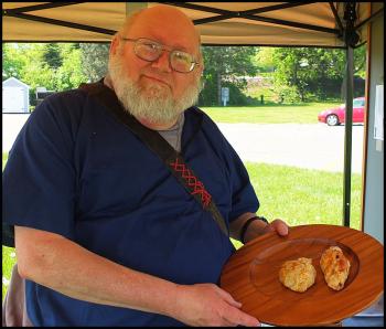 Foner Curtis with his Chicken Lombardi.