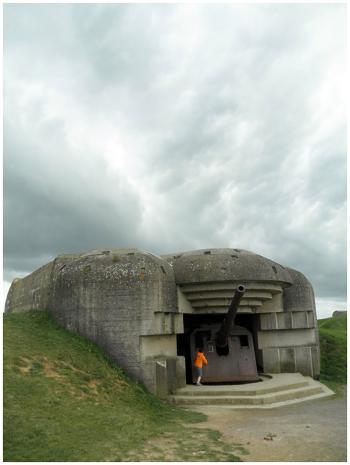"Several bunkers harbored 150mm anti-aircraft cannon thrusting lazily towards the heavens." (Photo by Ari Snider)
