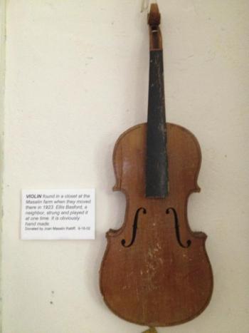 Violin found on the Masalin Farm.