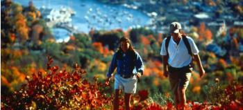 The Outdoor Enthusiasts at the top of Mount Battie overlooking Penobscot Bay (Courtesy Americathebeautiful.com)