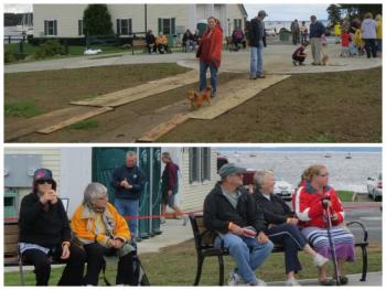 Participants navigate a muddy entrance. (Photos by Erica Thoms)