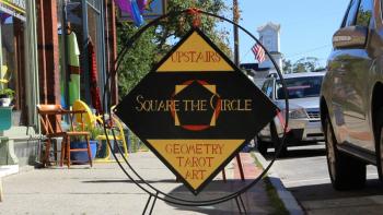 Square the Circle Gallery is located in downtown Belfast. (Photo by Wes Sterrs)