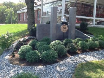 Many community hands came together to this year finalize construction and landscaping of the 9/11 memorial on Park Street in Rockland. On this, the 12th anniversary of the Sept. 11 terrorist attacks in New York City, Washington, D.C. and Shanksville, Pa., Rockland Fire/EMS is holding a memorial ceremony beginning at 9 a.m. (Courtesy Rockland Fire Dept.)