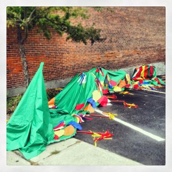 The dragon at rest. (Photo by Ethan Andrews)
