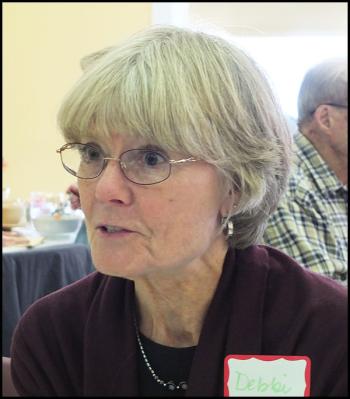 Debbi Hitchings, soup-ervisor and director of the program for First Congregational Church. (Photo by Chris Wolf)