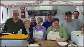 Thomaston volunteers left to right: Front row, Phil Netzorg, Lee-Ann Upham, Kathy Guiggui, Prudy Netzorg, John Grout. Back row: Lee Pelletier, Justice Yanik and Misty Start.