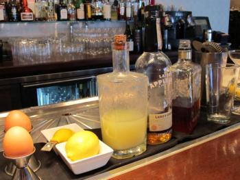 The 207 Sour cocktail’s ingredients. (Photo by Kay Stephens)