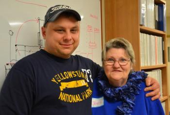 Mike Larrivee and Joyce Thompson. (Photo by Lynda Clancy)
