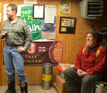 Investors and worker bees Sean Duffelmeyer and Jim Tyler. (Photo by Lynda Clancy)