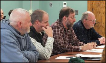 Left to right: Donald Burke, Appleton Selectman; Jay Feyler, Union Town Manager; Ken McKinley, Rockport Selectman and Bill Chapman, Rockport Selectman.
