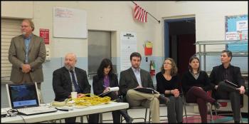Oak Point Associates brought a panel of engineers, architects and landscape architects to explain the concepts.