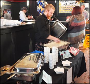 Charles Doherty, chef at Trackside, won first place in the professional category for his Choo Choo Chili. (Photo by Chris Wolf)