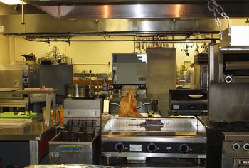 Kitchen at MCST where culinary skills are taight.