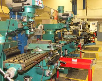 The machine shop area.