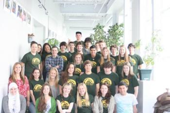 The Belfast Area High School chapter of the Liberian Education Fund. (Photo Zachary Smith)