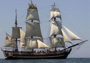 The Bounty at sea. (Photo courtesy of U.S. Coast Guard)