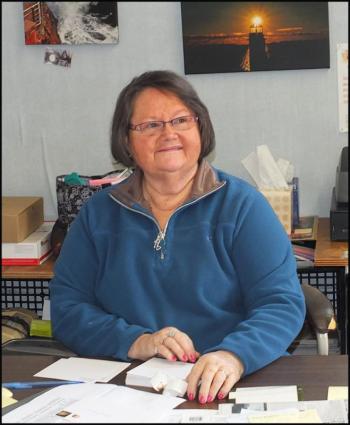 Office Manager Judy Tibbetts.