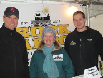 Skip Pease, Sherry Pease, Dan Pease of Rock Harbor Brewing Company