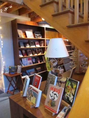 More work needs to be done to the bookshop; they anticipate opening their new café mid-April. (Photo by Kay Stephens)