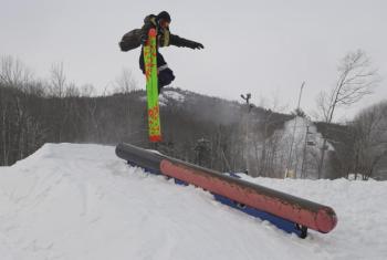 Jay Wilder at the Camden Snow Bowl. (Photo courtesy Jonah Cameron)