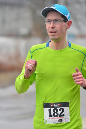 Matthew Revitt finished first in the race. (Photo by Ron Hawkes)