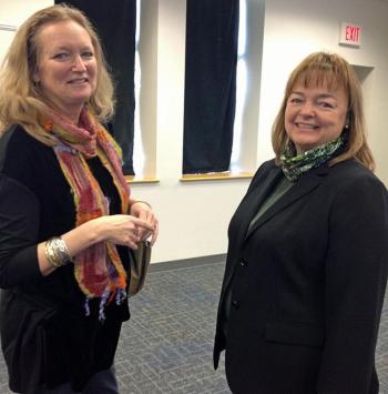 Robin McIntosh and Kim Scott. (Photo by Terri Mahoney)