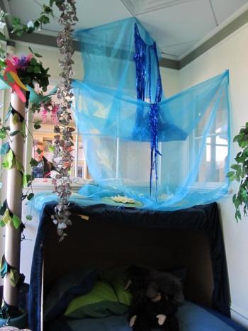 The waterfall area. (Photo by Kay Stephens)