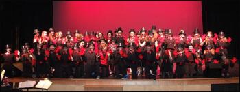 The cast of The Spirit of Broadway include CRMS sixth, seventh and eighth grade students. (Photos by Chris Wolf)