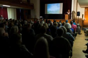PechaKucha Night, April 11 at Watts Hall in Thomaston. (Photo by Mark Edward Dawson)