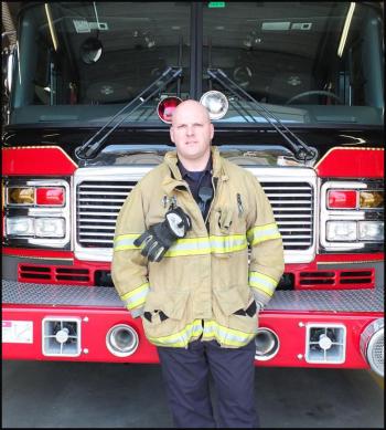 Rockland firefighter Patrick Lowe