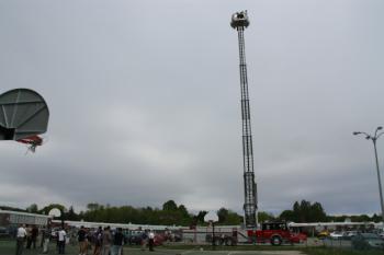 Ocean Side High School uses the ladder for its egg drop (Photo by Alan Athearn)