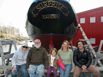 From left, Barbara and Jack Moore, Delfina, Nicole and Ramiro de Avecedo Ramos. (Photo by Holly S. Edwards)