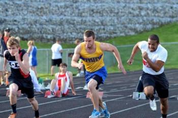 Senior Jason Maddocks will be burning up the track for Boothbay Region High School again this season. The team’s top sprinter, Maddocks is also showing success in long jump. Courtesy of Dr. Aqui Alamo Photo of Jason Maddocks
