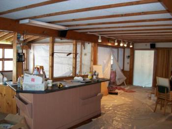 The renovations to the new brew pub took place over the entire winter. (Photo courtesy Andy’s Brew Pub)