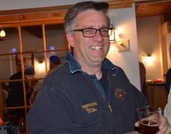Firefighter Mike Eugley. (Photo by Lynda Clancy)