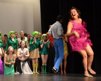 Kerry Hadley, director of the Camden Opera House, was a local star this year in the annual Dancing with the Local Stars. (Photo by Lynda Clancy)
