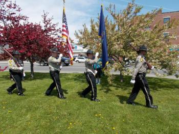 Knox County Sheriff’s Color Guard. (Photo by Alyssa McCluskey)