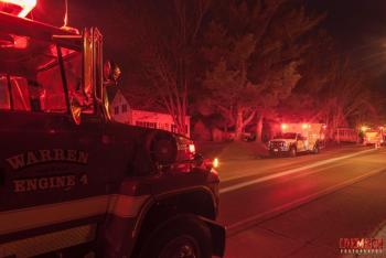 The view from the living room of Isaac Remsen on Route 17 at roughly 12:30-12:40 a.m. (Photo by Isaac Remsen)